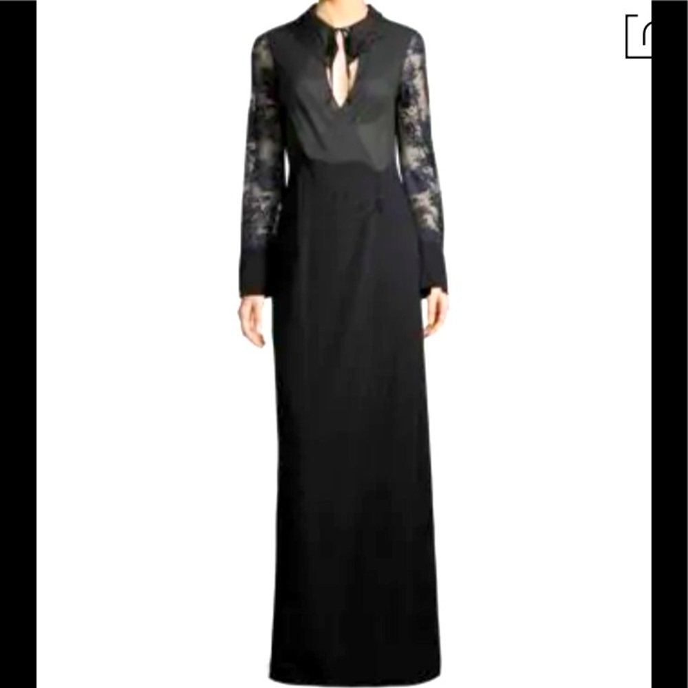 La Perla Desert Rose Night Robe Black Size XS /XXS